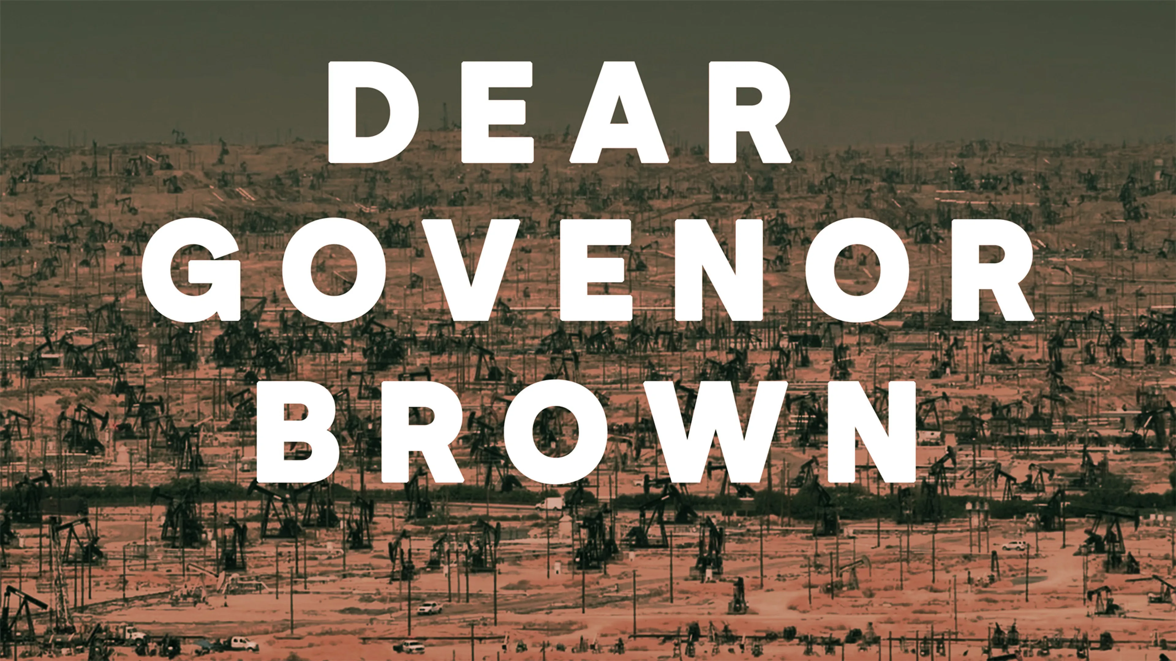 Dear Governor Brown poster